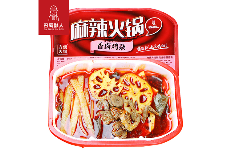 巴蜀懒人香卤鸡杂火锅自热 345G